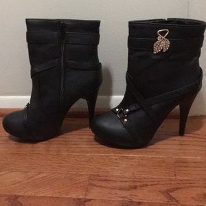 Black ankle boots